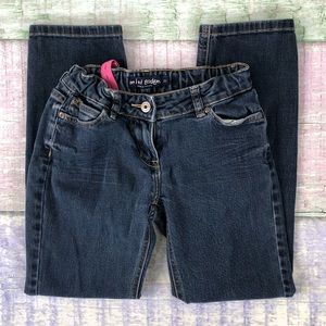 Mini Boden 11Y Adjustable Waist Girls Jeans Dark